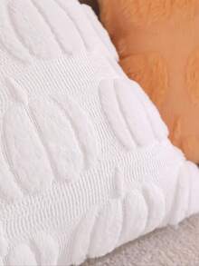 1 件万圣节南瓜毛绒靠垫套，绗缝工艺，秋冬枕套，床头板枕套，万圣节装饰枕套，不含枕芯，适用于房间、卧室、沙发装饰 - 白色 - 查看 5