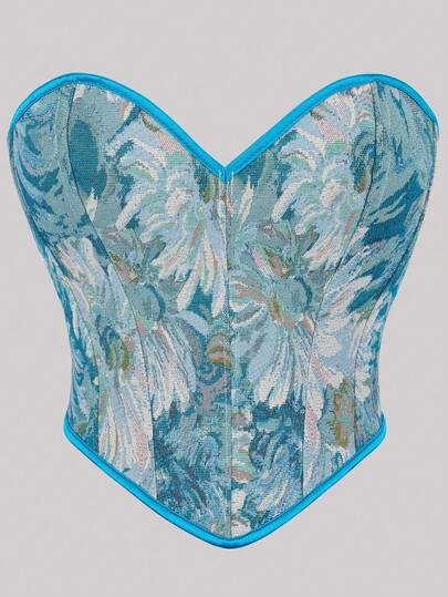 Modny damski top bez ramiączek, obcisły, z odkrytymi plecami i sznurowanym gorsetem, idealny na imprezę, na ulicę, na co dzień, na Oktoberfest w Monachium, na Halloween, Boże Narodzenie i Nowy Rok