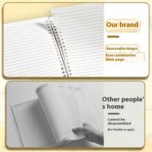 2025新款蜡笔小新B5笔记本高档活页横线A5厚记事本文具 - 彩色 - 查看 5