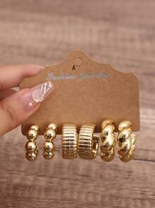 6-18pcs Fashion Unique Earrings Set, Suitable For Women To Wear Year-Round