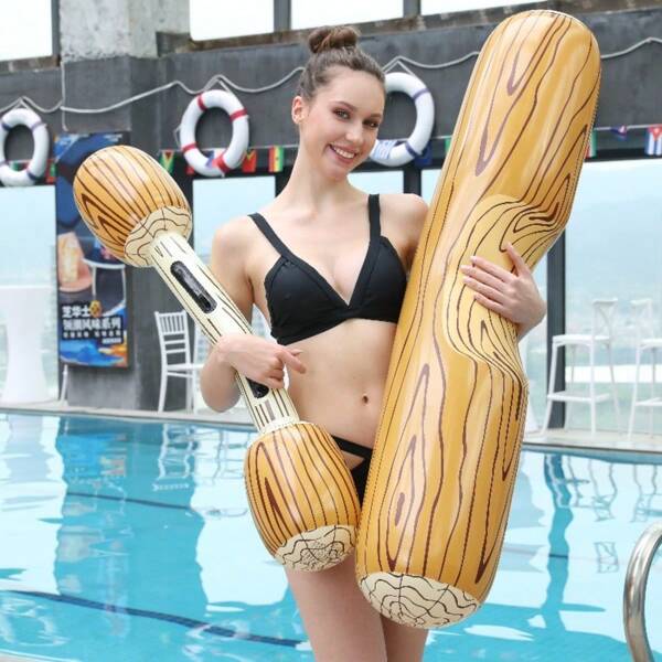 2 Stück neue 2025 Modell aufblasbare Stoßstangen, aufblasbares Schlagspiel, Wassersport-Wettkampf Schwimmboard, Wasser Party Herausforderungsspiel, Familien-Wassersp iel, Wasserfest, Geburtstag/Feiertag/perfektes Geschenk
