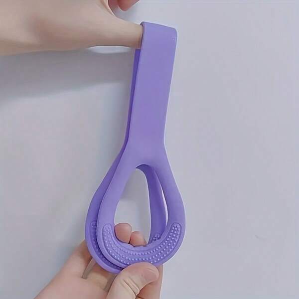 Multi Functional 8-Shaped Yoga Resistance Band - Durable Elastic Stretching Rope, Suitable For Full Body Exercise, Back, Shoulder And Arm Slimming - Essential Home Fitness Accessory In Pink/Purple/Blue