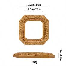 欧式复古INS金色迷你相框道具美甲项链拍照饰品珠宝拍摄背景配件 - 彩色 - 查看 29