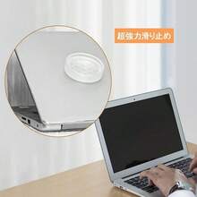 DEWEL ソファ 滑り止めシート ソファ 滑り止め 4個入り シリコンマット ズレ椅子脚キャップ 防止 防震 強力 透明 防音 床の保護 丸型 ソファ 冷蔵庫 洗濯機 椅子 テーブル テレビ台 食器棚 家具 家電 丸型 机に対応(M) - ホワイトM - チェックする 4