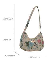 Túi đeo chéo vuông hình baguette đơn giản, tối giản, thời trang & đa năng, màu trơn, phong cách mới, họa tiết cây, một bên vai cho nữ - Nhiều màu - Xem 5