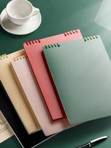 A5/B5/A4 Flip Up Loose-Leaf Notebook,60 Sheets,Detachable Horizontal Line Inner Page Notepad,Waterproof PP Cover,60 Pages,Office And School Supplies - Multicolor - View 7