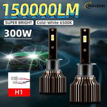 2pcs H1 H3 H7 H11 9005/HB3 9006/HB4 9012 9004 9007 H4 H13 Car Headlight High/Low Beam Combo, 12V 6500K Super White 150000LM, High-Speed Fan Bright 3570CSP Chip, Plug & Play Bulb, Super Focused Beam, Aviation Aluminum Rapid Cooling - Bronze - View 14