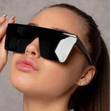 1pc/3pcs Frameless Plastic Glasses With Gradient Lens, Showcasing Personalized Style, Perfectly Fit For Women's Daily Wear, Hiking, Summer, Back To School, Tropical Beach Vacation, Suitable For All Face Shapes Shield Shape Women Fashion Glasses Shades