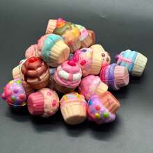 POKOJA LAND 8/12/20 件迷你蛋糕柔软玩具复活节派对礼物柔软玩具可爱冰淇淋玩具挤压手指坐立不安感官玩具 - 彩色 - 查看 7