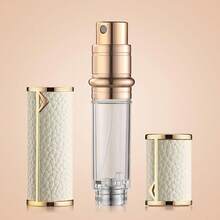 Travel Refillable Perfume Bottle, Leak-Proof 5ml Atomizer, Portable Luxurious Pocket Perfume Dispenser Pump Transfer Tool For Women Men Travel Accessories. - Cream-10ml - 查看 2