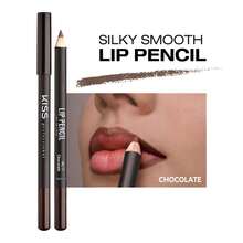 Professional Slim Lip Pencil Creamy Soft Lip Liner Smooth LongLasting Rich Lip Color Natural Lip Makeup WaterResistant Lip Crayon Black