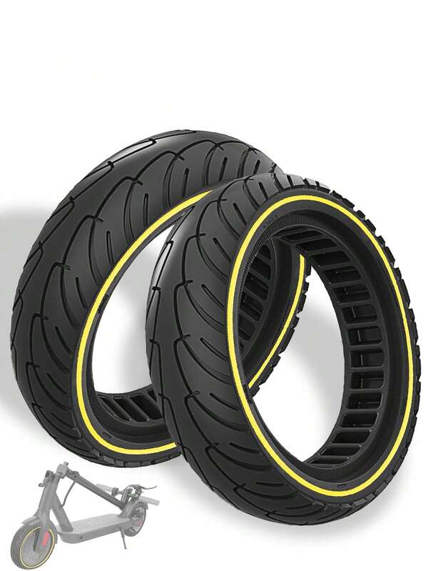 GLDYTIMES GLDYTIMES 8.5 X 2.0 Inches Electric Scooter Gotrax Tire 50/75-6.1 Solid Tire Fit For Gotrax Gxl V2/XR Apex Xl~Hiboy S2 Max Pro~Hover 1~AOVOPRO ES80~, 8 1/2" Tyre Anti-Explosion Replacement Wheel