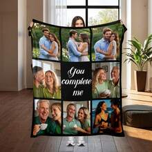 Customized Blankets & Flannel Personalized Photo And Text/Name Blankets,   Personalized Soft And Comfortable Blankets, Customized Special Photo And Text/Name As Birthday Gifts, Family, Wedding, Souvenir Customized Blankets, Blankets Suitable For All Seasons, Washable, Machine Washable, Lightweight, Breathable, Comfortable, Warm, Comfortable Customization, Unique, 280gsm For Him, Her Personalized Ideal Gifts For Her, Him, Family, Boyfriend, Girlfriend, Father, Family, Mother, Lover,  Daughter,   Son,  Grandfather,    Grandmother, Friend, Classmate, Pet.  Perfect Nap, Camping, Travel, Home, Daily Life, Office Decoration, Birthday, Anniversary, Valentine's Day, Thanksgiving, Christmas, Halloween, Mother's Day, Father's Day, Wedding, New Year Gifts,Sofa,Bed,Car,Bedroom,Living Room,Office,  Outdoor Camping, Beach,Wall Decoration