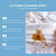 Gentle Cleaning Spray For Fabrics, Removing Oil Stains And Odors, No-Rinse Daily Refresh - Multicolor - View 6