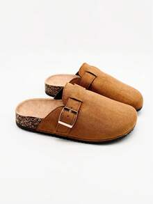 Fashionable Women's Clogs, Solid Color And Thick Sole, Comfortable For Work, Casual And Vacation.