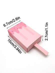KEXINGYIYI 1/10pcs Ice Cream Shape Gift Boxes, Suitable For Gift Packaging Birthday Wedding Party Favors - Multicolor - View 7