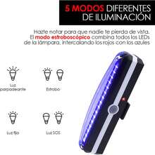 LED Bike Light Super Bright Rear Lights USB Rechargeable For Cycling Scooters Skateboards Waterproof - 紅色 - 查看 3