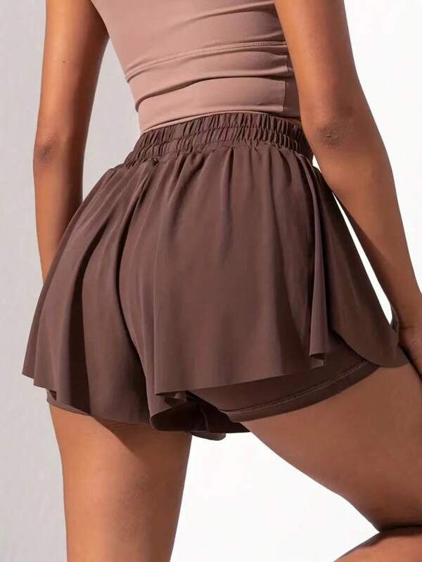 Leichte, luftige Damen-Sport-Shorts, lässige, weite Shorts für Gym, Yoga, Laufen, Tennis, mit Taschen, bequeme & süße Sommerbekleidung