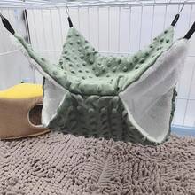 1 chiếc túi ngủ võng cho thú cưng nhỏ bằng vải nhung mềm mại + lông cừu hai lớp họa tiết chấm bi, thích hợp cho chuột đồng, sóc bay, sóc và các loại thú cưng leo trèo nhỏ khác, có thể tháo rời và giặt được, nhiều màu sắc và kích cỡ, thích hợp cho mùa thu/đông - Nhiều màu - Xem 5