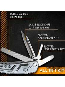 1 件户外露营生存救援工具不锈钢折叠便携式战术多功能钳子 24 合 1 多功能万能斜口钳五金 1 件多功能工具 24 合 1 多功能工具钳子，适用于生存露营和狩猎，适合男士、爸爸、丈夫和朋友的礼物