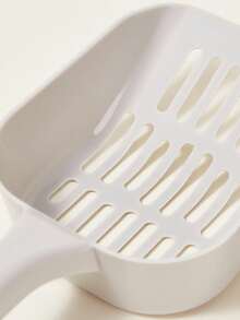 PETSIN 1pc Cartoon Graphic Cat Litter Shovel, Large Cat Litter Shovel - Light Grey - View 4