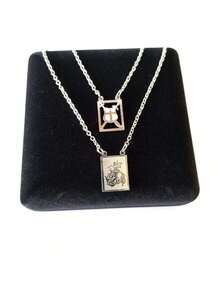 Scapular Saint George Warrior And Shield Stainless Steel Hypoallergenic - Silver - View 1