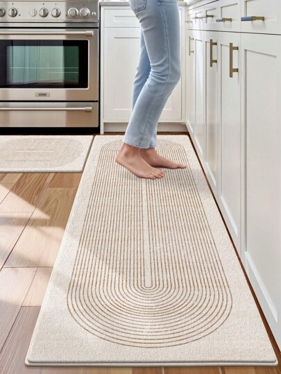 DAJIANG 1pc Plush Thickened Non-Slip Bottom Comfortable Floor Mat, Entrance Passage Runner Rug, Kitchen Mat, Machine Washable, Easy To Clean Carpet, Home Decor Entryway Decor Bathroom Kitchen Decor Kitchen Rug