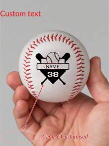 1Pc Personalized Name/Number Baseballs, Can Be Customized According To Your Personalized, Custom Baseball, Team Balls, League Balls, Baseball Gifts, Baseball Season Gift Ideas, Keep Sakes, Engraved Baseball