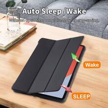 Funda para Tablet PC compatible con Infinix Xpad 11" 2024 y Megapad 11" con carcasa inferior de TPU suave - Negro - Ver 10