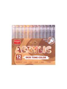 12/24/48/60/72/120/168/200 色专业艺术家笔套装 - 双刷艺术马克笔、柔性画笔和细尖素描 168 色软尖免按压绘画涂鸦覆盖笔直液体丙烯酸马克笔适用于石头、玻璃、陶瓷、复活节彩蛋、金属、木材、防水送给家人和朋友的绝佳礼物！