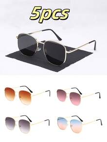 1 Pair Classic Travel Frame Fashion Fashion Glasses For Men, Designed Luxury, Comes With Elegant Eyeglass Case, Suitable For Daily Life Accessories And Driving