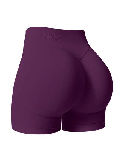 NcmRyu 1 pieza Pantalones cortos ajustados y ceñidos de unicolor para mujer para hacer ejercicio