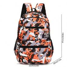 Nova Mochila Casual Unissex, Multi-Bolso, Grande Capacidade, Mochila Escolar