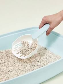 PETSIN Cat Litter Scoop Plastic Cat Litter Shovel With Base Self Cleaning Cat Litter Box Shovel Kitten Toilet Clean Tools Cat Supplies - Multicolor - View 4