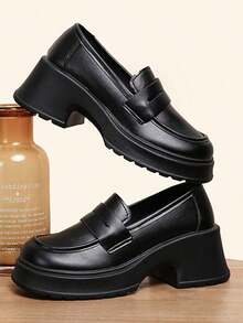 Women Wedge Sneakers - 黑色 - 查看 4