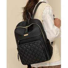 Women Fashion Backpacks, School Backpack - 黑色 - 查看 4