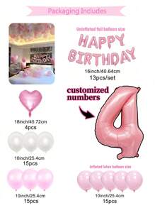 32 بوصة رقم مخصص باللون الوردي والفضي، رقم عيد الميلاد مخصص، بالونات لاتكس وردية وبالونات بنفسجية معدنية، مجموعة بالونات حرف عيد ميلاد سعيد، وبالون قلب وردي ملفوف، مناسب لعيد الميلاد، الزفاف، عرض الطفل، عيد الحب، ديكور حفلة العزوبية، حفلة عيد ، ذكرى الزواج، رأس السنة الجديدة، معرض الطفل ، التخرج، الخطوبة، حفل الزفاف