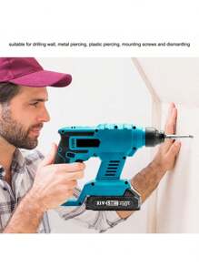 21V 充电式无刷无绳旋转锤钻电锤冲击钻膨胀螺丝混凝土钻孔墙壁，家庭使用的最佳选择