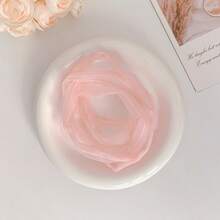 1pc Fashionable Colorful Crinkled Chiffon Data Cable Protector Sleeve With Rhinestones, Compatible With Apple Type-C & Android Cables Nan Charger Accessories Phone Accessories - Multicolor - View 4