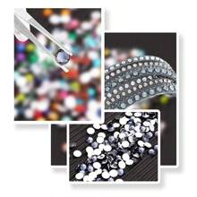 Non Hot Fix Rhinestones 2mm-6mm Silver Bottom Round Resin Flatback Crystal Rhinestone DIY Nail Art Jewelry Garment Decorations