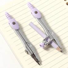 1 Set Compass Tool Kit - Includes Ruler, Pencil Sharpener, Pencil, Etc. - A Set Of Math Drawing Compass Tools Suitable For Students, Applicable For School Learning And Exam Preparation. Random Delivery. Back To School Season, School Supplies, Back To School - one-size - View 3