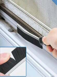 1 件装多功能长缝刷，用于洗衣机滚筒清洁、水槽清洁、添加硬清洁刷、带手柄清洁工具、窗缝清洁 - 灰色 - 查看 6