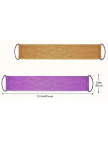 Afrikanisches Mesh Rücken-Peeling-Handtuch-Set, doppelseitig für sanfte und grobe Peeling-Wirkung, effektives Körperpeeling, Rückenreiniger für die Dusche, hochwertiges Mesh-Material, praktisches Handtuch-Design mit Schlaufe, Luffa-Handtuch, Körperschwamm für glatte Haut, ideal für den täglichen Gebrauch (Blau, Lila)