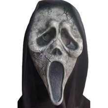 1 Stück Halloween Maske, schwarzes Kopftuch Totenkopf, Horror Make-up Maske, Latex Maske für Rollenspiele, Halloween Kostüm, Halloween Zubehör Bühnenperformance Requisiten, Maske, Rollenspiel Maske