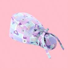 Touca de Enfermeira de Cabelo Longo Bonita, Touca Cirúrgica, Touca de Trabalho, Touca de Cabelo Longo, Acessórios de Enfermagem, Touca Cirúrgica Feminina, Design de Amarração, Com Fivela Antiderrapante, Faixa de Suor Embutida, À Prova de Poeira e Respirável, Adequada para Médicos, Enfermeiras, Salões de Beleza, Chefs, Confeiteiros, Garçons, Veterinários, Camareiras, Usável o Ano Todo