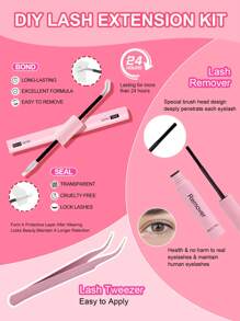 Waloshow Bond und Versiegeln, Entferner, 10ml Einzelwimpern Kleber und Versiegeln, Wimpernapplikator, 2 in 1 Cluster Bond und Versiegeln, Wimpernbürste, Kleber für Cluster Wimpern, Wimpernkleber, Pinzette, Bond für Cluster, Wimpern Bond & Versiegeln, Wimpernkleber, Wimpern Cluster Werkzeuge, Wimpernverlängerungswerkzeug, Wimpern Werkzeugsatz Wimpern Cluster Kit, Wimpern, Künstliche Wimpern