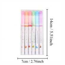 3 Sets (18 Pcs) Multi-Color Flower-Shaped Contour Pens: Various Flower Patterns, Lightweight Portable - Quick-Drying, Fine Lines For Painting/Diary/Notes/Coloring, Ideal Marking Tools