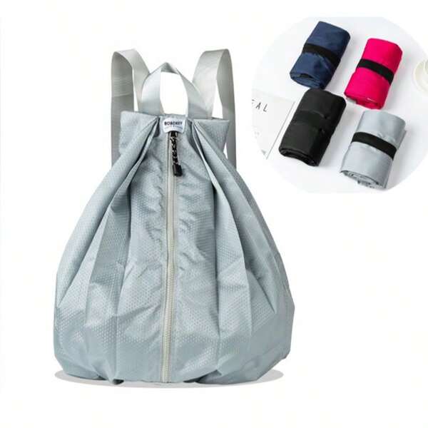 Sac à dos pliable de grande capacité minimaliste, sac de sport portable épais et imperméable pour les voyages en plein air, sac à dos pliable