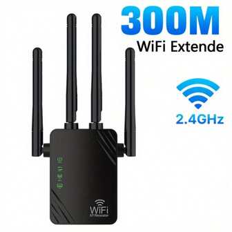 WiFi Extender/Repeater,360° Full Coverage, Internet Booster - With Ethernet Port, Quick Setup, Home Wireless Signal Booster