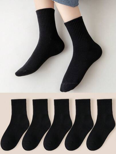 5 أزواج من الجوارب للأطفال/الأولاد/البنات، بنمط مخطط، قابلة للتنفس ومريحة وناعمة، كلاسيكية متعددة الاستخدامات، مناسبة للارتداء اليومي، هدايا العطلات، المدرسة، الرياضة، الفصل الدراسي، الطلاب، العودة إلى المدرسة